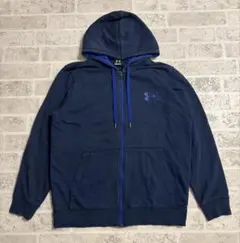 UNDER ARMOUR LG パーカー ダークネイビー　古着