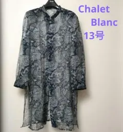 大きい13号 レナウンChalet Blanc シャレブラン透けコート 日除け