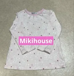 ミキハウス 花柄 長袖Tシャツ 90