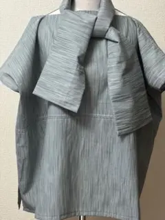 着物リメイクハンドメイド ウールの羽織を解いて作った チュニックです。