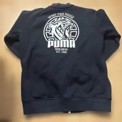 【PUMA】 フルジップトレーナー ポケット付き ブラック 160cm