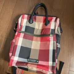 BLUE LABELCRERTBRIDGE定番赤チェックリュックバックパック美品