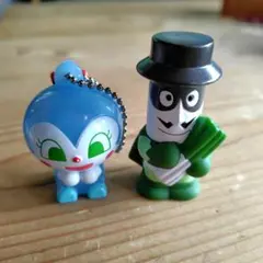 アンパンマン　ぴかぴかスイッチマスコット コキンちゃん ナガネギマン 指人形