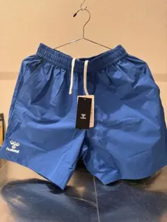 新品 hummel ヒュンメル ショートパンツ ブルー Mのサムネイル