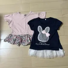 チューリップ様専用【110】女の子 半袖Tシャツ ワンピースまとめ売り