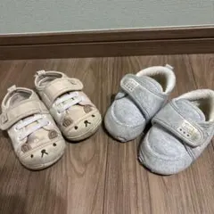 ベビーシューズ　12.5㎝　くま　13㎝　2足まとめ売り