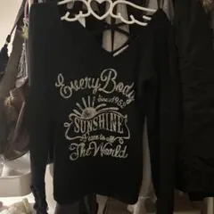 y2k 平成ギャル グランジ ダークコア 英字 フェアリーグランジ カットソー