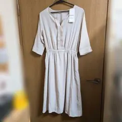 新品タグ付き　ROPÉ PICNIC ロペピクニック　フロントタックワンピース