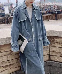 デニムトレンチコート　DIAVEL
