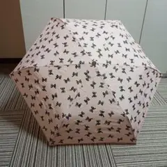 レディース　折りたたみ傘　リボン