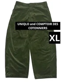 UNIQLO コーデュロイカーブパンツ XL グリーン ユニクロ コトニエ