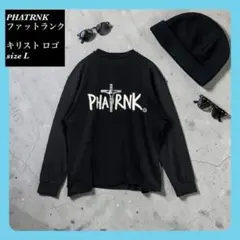 PHATRNK ロゴ 長袖カットソー 黒 BASIC LOGO】PHATRNK ファットランク バックプリントロンT (Tシャツ