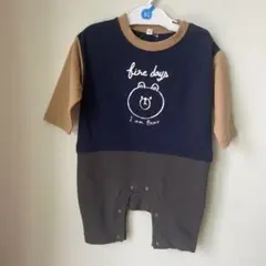 【未使用品】ロンパース　カバーオール　クマ　80センチ