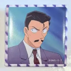 毛利小五郎　メモリアル缶バッジ　OP&EDver.vol.4　コナンランド