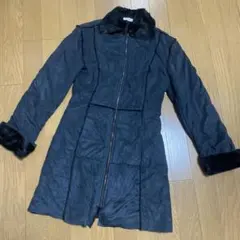 MAX&Co.マックスアンドコー フェイクムートンコート エコファー ブラック黒