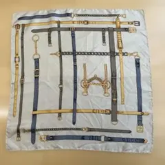 GUCCI シルク スカーフ 馬具柄 ネイビー 極美品 - メルカリ