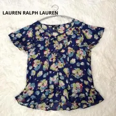 美品】LAUREN RALPH LAUREN 花柄 ボウタイ ブラウス - メルカリ