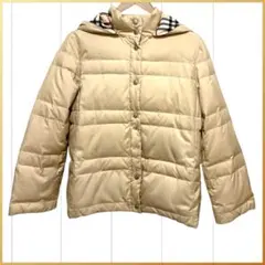 バーバリーロンドン ダウンコート ノバチェック ベージュ