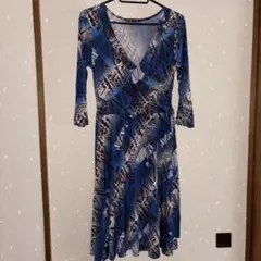 【最終SALE】Janette 幾何学模様 ラップドレスのサムネイル