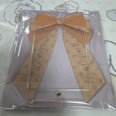 【原宿限定】フクヤ アクリルフレームリボン フラワー/オレンジ