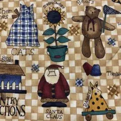 デビーマム USAコットン クリスマス生地 チェック カントリー