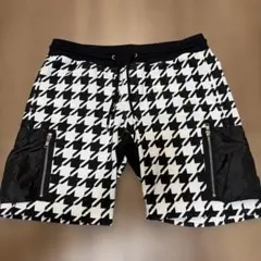 【極美品】AKM エーケーエム 千鳥格子 ハーフパンツ XL 日本製のサムネイル