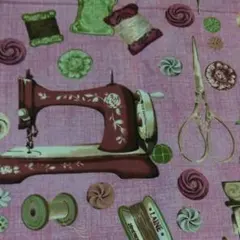 生地　はぎれ　アンティーク　ミシン