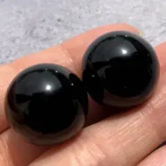 【限定価格！通常2000円！最強魔除け】漆黒　天然石　モリオン　丸玉　セット