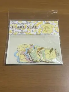サンリオ　ダイソー　ポムポムプリン　フレークシール