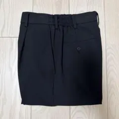 【ユニクロ】美品　タックワイドパンツS 09BLACK