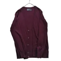 wjk ダヴルジェイケイ アンゴラ混 カーディガン ボルドー メンズ