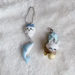 ちいかわ 水族館 フィギュアマスコット ハチワレ モモンガ