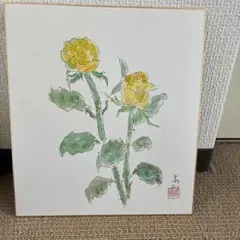 椿 肉筆日本画 作者不詳 - メルカリ