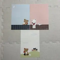 【新品未使用】familiar 鳩居堂　便箋レターペーパー　３枚セット