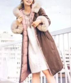 ウィルセレクション　モッズコート　リバーシブル　ダウンコート　フォックス　美品