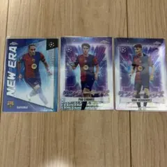 Topps Chrome FCバルセロナ トレーディングカード 3枚セット
