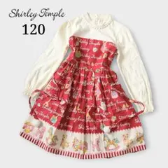 Shirley Temple ワンピース 120 おもちゃ柄 長袖 動物 くまのサムネイル