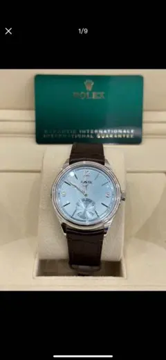 ROLEX 自動巻き 腕時計 水色