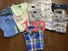 130 Tシャツ　半袖　11点セット　まとめ売り　男の子　ブランド　春夏