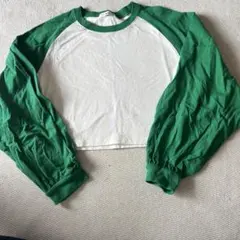 WEGO ラグランスリーブ クロップドTシャツ M