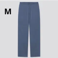 【UNIQLO】サテンリラックスストレートパンツ　レディースM ユニクロ