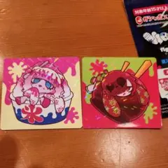 ガチャガチャ　ウイルスイーツキャンペーンステッカー