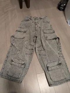 26ss ダンケシェーン　ウォッシュ加工　ワイドカーゴパンツのサムネイル
