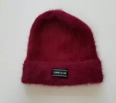 COMME CA ISM バーガンディ ニット帽 57〜59cm