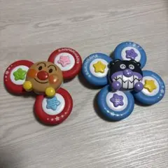 アンパンマン バイキンマン　ペタぐる　スピナー