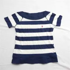 Ralph Lauren ボーダー半袖カットソー 160 キッズ