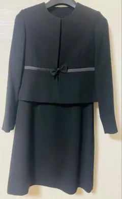 ブラックフォーマル 礼服 喪服 アンサンブル 7号 ワンピース ジャケット