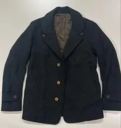 未使用級　アバハウス　チェスターコート　ジャケット　ベロア切り替え　グレー　L チェスターコート (メンズ) | ABAHOUSE ONLINE STORE