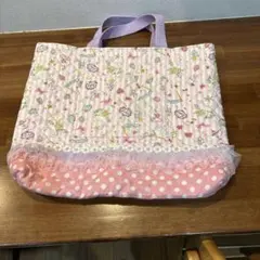 ユニコーン柄 レッスンバッグ キルティング フリル付きのサムネイル
