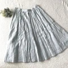 マーガレットハウエル　リネン　プリーツスカート　大きいサイズ　3 L